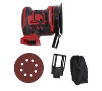 Ponceuse orbitale sans balais de 125 mm, 300 W, 6 vitesses, 9700 à 19 000 tr/min, sans fil, alimentée par batterie 18 V, pour le polissage des meubles en bois et en métal