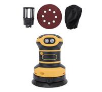 Ponceuse orbitale sans Fil 5 Pouces Ponceuse électrique réglable à 3 Vitesses avec Affichage LED et système de Collecte de poussière Moteur Puissant de 300 W pour Le Travail du