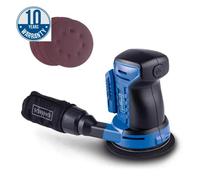 Scheppach Ponceuse excentrique sans fil C-OBS125-X 20V Démarrage progressif | Plateau Ø125mm | Circuit oscillant 2mm | Poignée Softgrip & Aspiration des poussières | Sans batterie ni chargeur