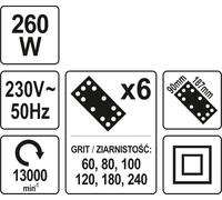 PONCEUSE ORBITALE YATO 260W