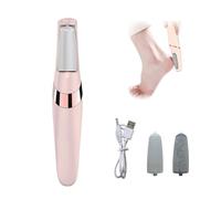 Ponceuse Pied Électrique,Pied Râpe Électrique,Lime Pieds Rechargeable,Pour éliminer Les callosités,Avec têtes de meulage remplaçables (Rose)