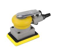Ponceuse pneumatique 75 x 100 mm compatible avec papier de verre professionnel, réparation de finition carrée, polisseuse pneumatique pour meulage bas et haut