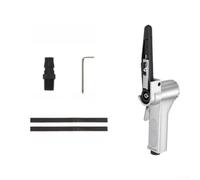 Ponceuse pneumatique à bande 10 mm Outil de lime à air pour meulage et polissage - Ponceuse compacte à main pour le travail des métaux et le nettoyage de tubes