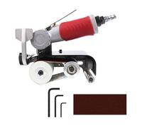 Ponceuse pneumatique à bande, 7000 tr/min, ponceuse à air portable avec bande de 60 x 260 mm et angle réglable pour polissage du bois et du métal