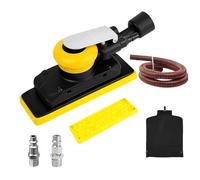 Ponceuse pneumatique rectangulaire professionnelle, orbitale aléatoire, pour finition de Surfaces lisses, orbitale électrique