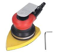 Ponceuse-polisseuse à air comprimé en triangle de 1/4 pouce, machine de ponçage pneumatique avec moteur haute vitesse de 10 000 tr/min, interrupteur à pression et filtre interne