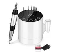Ponceuse pour Ongles, 35000 RPM, Lime a Ongle Electrique avec Affichage Lcd/Pédale/ 6 Forets à Ongles, ponceuse ongles professionnelle, Ponceuse Ongle Semi Permanent, Silencieuse Pour Salon/Maison