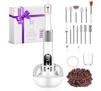 Ponceuse Pour Ongles, 50pcs-12 En 1 Lime A Ongle Electrique Sans Fil Avec Led Écran Numérique Avec Compartiment De Charge Vitesse Réglable Pour Les Ongles En Acrylique Et En Gel