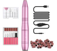 Ponceuse pour Ongles - Lime a Ongle Electrique Ongles Manucure Machine - Rose, USB 30000RPM - pour Les Ongles en Acrylique et en Gel