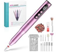 Ponceuse pour Ongles,Lime a Ongle Electrique Sans Fil,35000 tr/min Ponceuse pour ongles professionnel avec LED écran Numérique,5 Vitesse Réglable pour Salon et Maison