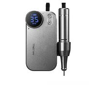 Ponceuse pour ongles, Perceuse à ongles électrique et banque d'alimentation 2 en 1 lime à ongles électrique rechargeable 35000 tr/min, perceuses à ongles portables for ongles en acrylique(Grijs)