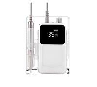Ponceuse pour ongles, Perceuse à ongles électrique sans brosse Rectangle sans fil 35000 tr/min ensemble de perceuse for manucure pédicure batterie Rechargeable sans fil