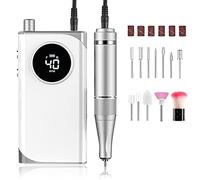 Ponceuse pour Ongles Professionnel Electrique, 40000 RPM Lime a Ongle Electrique Nail Drill, Silencieuse et Sans Vibration Salon, Maison