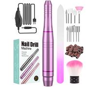 Ponceuse pour Ongles Professionnelle, 11 en 1 Lime a Ongle Electrique Silencieuse, Ponceuse pour ongles manucure machine 20000RPM Puissante et Portable Kit de Manucure Pédicure pour Salon et Maison