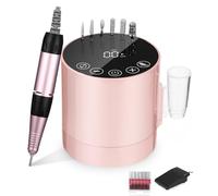 Ponceuse pour Ongles Professionnelle 35000 RPM, Ponceuse à Ongles, Ponceuse Ongles Electrique, Lime Ongles Électrique Machine, Rose