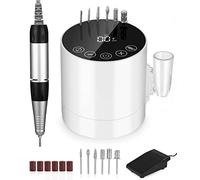 Ponceuse pour Ongles Professionnelle 35000 RPM, Ponceuse à Ongles, Ponceuse Ongles Electrique, Lime Ongles Électrique Machine, Torne professionnel pour ongles avec Pédale et 6 Forets à Ongles