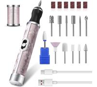 Ponceuse Pour Ongles Professionnelle¿Lime A Ongle Electrique¿ Perceuse Ongles Électrique, 20000 Tr/Min, 12 Forets, Pour Ongles En Gel Naturel Ou Acrylique