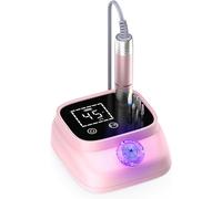 Ponceuse Pour Ongles Professionnelle Rechargeable 45000 Rpm, Contrôle À Ecran Tactile, Durée De Vie De La Batterie 15h, Pour Manucure/Pédicure/Sculpture/Polissage, Rose