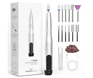 Ponceuse pour Ongles,TOUCHBeauty Lime a Ongle Electrique Professionnel,12 en 1 Ponceuse à Ongles pour Gel Acrylique Ongle,Manucure et Pédicure Kit USB Rechargeable pour Salon et Maison AG-2236