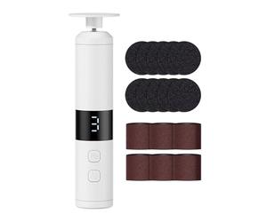 Ponceuse Pour Talons - Appareil Rechargeable Sûr À 3 Niveaux Pour Élimination Des Peaux Dures - Polisseur Lime Pour Pieds Réparation Machine À Pédicure | À la Maison, Dortoir, Chambre, pour Vacances e