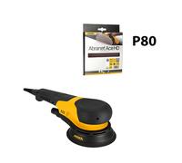Ponceuse rotative Ø150mm DEROS RS 600 en coffret + 25 Abranet Ace HD Ø150 P80 MIRKA