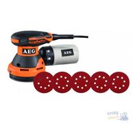 Ponceuse Roto Orbitale Aeg Ex125Es + 25 Feuilles Mm 125 - Watt 300