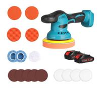 Ponceuse sans fil 380W, 6 vitesses, 6000 tr/min, diamètre 125/150 mm, convient pour le bois, le métal et le plastique.