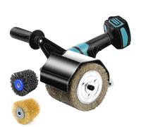 Ponceuse Satinatrice Compatible avec Makita 18V, Satinage Brosse Machine à Poncer, Appareil de Brossage pour la Rénovation de Surfaces de Toutes Sortes, Réglage de la LED 3 Vitesse (Sans Batterie)
