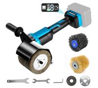Ponceuse Satinatrice Compatible avec Makita 18V, Satinage Brosse Machine à Poncer, Appareil de Brossage pour la Rénovation de Surfaces de Toutes Sortes, Réglage de la LED 6 Vitesse (Sans Batterie)