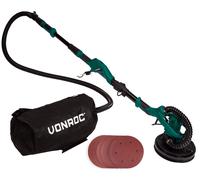 Ponceuse télescopique 1050W - 225mm pour murs et plafonds | Sac de récupération de poussière incl.