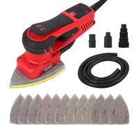 Ponceuse Triangulaire Électrique 350W, 6 vitesses réglables 10000 tr/min