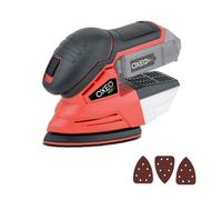 Ponceuse triangulaire sans fil 18V Easy Full - sans batterie - Bac collecteur de poussières - 3 feuilles abrasives