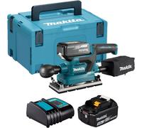 Ponceuse vibrante 18V LXT ® - MAKITA - avec 2 batteries 18V 5Ah - chargeur - MAKPAC - DBO382RTJ