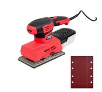 Ponceuse vibrante 220W - Plateau ponçage 90x187mm - Fixation auto-agrippante - 6 Vitesses variables - Livrée avec 2 abrasifs