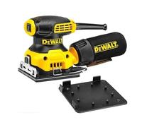 DEWALT - Ponceuse Vibrante 1/4 de Feuille - DWE6411-QS - Ponceuse Filaire avec Sac à Poussières et Adaptateur d'Aspiration - 230 W - 14000 orb/min - Idéal pour Finition de Surface - Pinces de Serrage