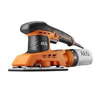 Ponceuse vibrante 250 W - AEG - 1/3 feuille, fixation scratch ou a pince, 6000 a 12000 osc/min, oscillation 2,0 mm, en carton