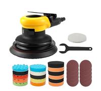 Ponceuses électriques, Ponceuse à Air orbitale Mini meuleuse pneumatique 125mm ponceuse à main 5 pouces meules for outil d'assessoires de voiture à la maison(A1 sander sets)