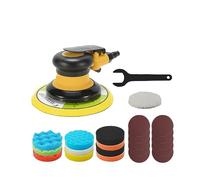 Ponceuses électriques, Ponceuse à Air pneumatique polisseuse 6 ''150mm outil de soin de peinture de voiture polissage aléatoire orbitale paume Machine meuleuse de travail du bois(A9 Sander Set)