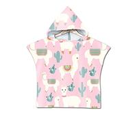 Poncho à Capuche Enfants, Chickw1 Microfibre Serviette avec Capuche Cartoon Peignoir De Séchage Rapide Robe de bain Plage Poncho de Natation pour Garçons et Filles (60 * 80cm,Alpaga 5)