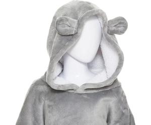 Poncho à capuche Ours flanelle