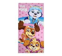 Poncho à Capuche Paw Patrol au Design Officiel, Accessoire de Plage ou de Bain pour Enfants, séchage Rapide et Style aventureux