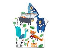 Poncho à Capuche Serviette pour Baignade, Treer Enfants Plage Natation Dinosaure Impression Peignoir De Séchage Rapide Serviettes de Bain pour Garçon Fille Piscine Beach (60x60cm,Dinosaure 6)
