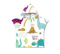 Poncho à Capuche Serviette pour Baignade, Treer Enfants Plage Natation Dinosaure Impression Peignoir De Séchage Rapide Serviettes de Bain pour Garçon Fille Piscine Beach (60x60cm,Dinosaure 10)
