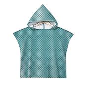 Poncho à Capuche Serviette pour Baignade, Treer Enfants Plage Natation Style Minimaliste Peignoir De Séchage Rapide Serviettes de Bain pour Garçon Fille Piscine Beach (60x60cm,Vert)
