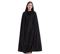 Poncho à langer, 1,2 m de long, serviette épaisse avec col rond réglable, abri d'intimité confortable et doux, cape noire portable, couverture instantanée pour la plage, la voiture, le bateau, la pris