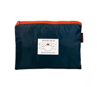 SMATI Poncho/cape de pluie avec capuche, bandes réfléchissantes devant et derrière mode femme tissu de qualité imperméable activité en plein air vélo moto randonnée COLEUR BLEU MARINE