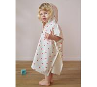 VERTBAUDET Poncho bébé coton recyclé MON COEUR rose imprimé 24/36M(86/97)