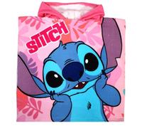 Poncho - cape de bain - Disney - Lilo et Stitch - 100% microfibre - 100 x 50 cm - Couleur:Rose Taille:Taille Unique - Rose