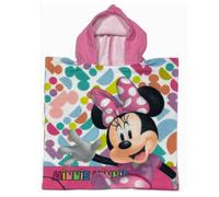Poncho - Cape de bain Minnie Disney à capuche - 50 x 100 cm cm - coloré - Couleur:Rose Taille:Taille Unique - Rose