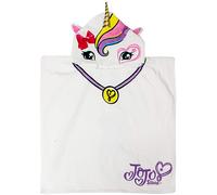 Poncho capuche pour enfants Jay Franco Nickelodeon JoJo Siwa Unicorn pour le bain/piscine/plage - Serviette en coton ultra douce et absorbante